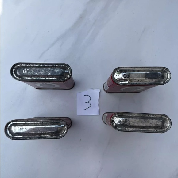 Vintage Lot of 4 Empty Prince Albert Cans - Collectible Tin Containers 3 - Picture 4 of 4